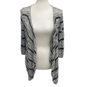 Mossimo Supply Co Womens Large PolyCotton Open Cardigan Loose Weave Sweater